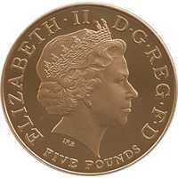  5 фунтов 2005г, 200 лет Трафальгарской битвы, фото 1 