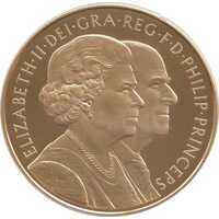  5 фунтов 2007г, Бриллиантовая свадьба, фото 1 