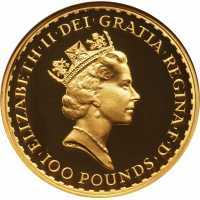  100 фунтов 1990-1996г, Стоящая Британия, фото 1 