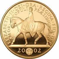  5 фунтов 2002г, Королевский золотой юбилей, фото 1 