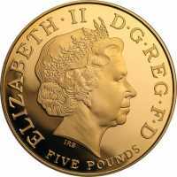  5 фунтов 2004г, 100 лет Англо-французскому "сердечному соглашению", фото 1 