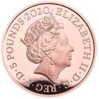  5 фунтов 2020г, 250 лет со дня рождения Уильяма Вордсворта, фото 1 