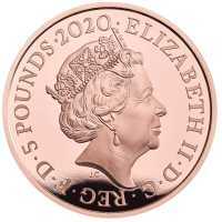  5 фунтов 2020г, 200 лет со дня смерти Короля Георга III, фото 1 