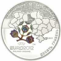  10 гривен 2011 года, Финальный турнир чемпионата Европы по футболу 2012. Город Киев, фото 1 