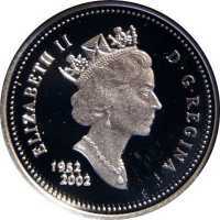  5 центов 2002 года, 50 лет правлению Королевы Елизаветы II, фото 1 