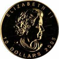  10 долларов 2005 года, Кленовый лист, фото 1 