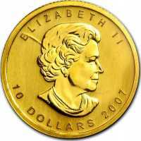  10 долларов 2005 - 2014 годов, Кленовый лист, фото 1 