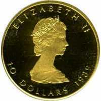  10 долларов 1982 - 1989 годов, Кленовый лист, фото 1 