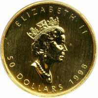  50 долларов 1990 - 2003 годов, Кленовый лист, фото 1 