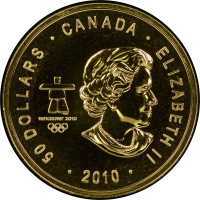  50 долларов 2010 года, Ванкувер Уистлерс (цвет), фото 1 