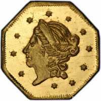  1/2 доллара 1859-1871 годов, Свобода (восьмиугольная), фото 1 