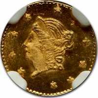  1/2 доллара 1854-1873 годов, Свобода (круглая), фото 1 