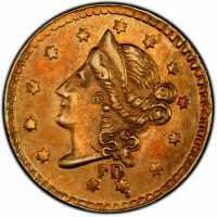  1/2 доллара 1854 года, Свобода (круглая), фото 1 