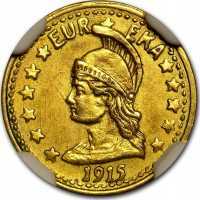  1/2 доллара 1915 года, Минерва, фото 1 