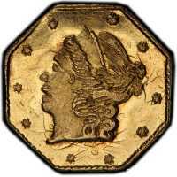  1/4 доллара 1859-1871 годов, Свобода (восьмиугольная), фото 1 
