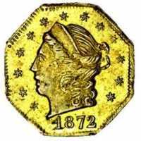  1/4 доллара 1872-1873 годов, Свобода (восьмиугольная), фото 1 