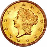  1 доллар 1849-1854 годов, Свобода, фото 1 