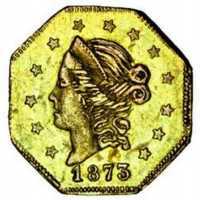  1/2 доллара 1872-1873 годов, Свобода (восьмиугольная), фото 1 