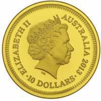  10 долларов 2013 года, Дырявый доллар. Монета Нового Южного Уэльса и 8 реальных реверсов, фото 1 