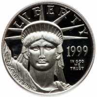  10 долларов 1999 года, Американский платиновый орел - Водно-болотные угодья, фото 1 