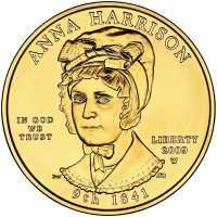  10 долларов 2009 года, Первые леди - Анна Гаррисон (1841), фото 1 
