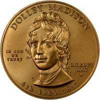  10 долларов 2007 года, Первые леди - Долли Мэдисон (1809–1817), фото 1 