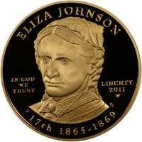  10 долларов 2011 года, Первые леди - Элиза Джонсон (1865-1869), фото 1 