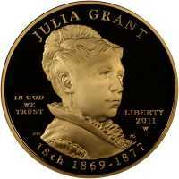  10 долларов 2011 года, Первые леди - Джулия Грант (1869-1877), фото 1 