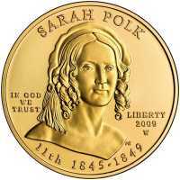  10 долларов 2009 года, Первые леди - Сара Полк (1845-1849), фото 1 
