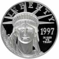  100 долларов 1997-2022 годов, Американский платиновый орел, фото 1 