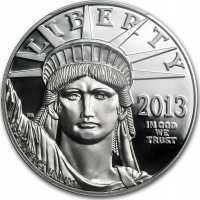  100 долларов 2013 года, Американский платиновый орел - Содействие общему благосостоянию, фото 1 