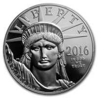  100 долларов 2016 года, Американский платиновый орел - Свобода и орёл, фото 1 