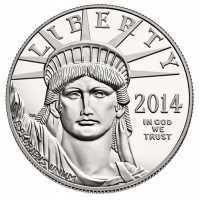  100 долларов 2014 года, Американский платиновый орел - Благословение Свободы для себя и наших потомков, фото 1 