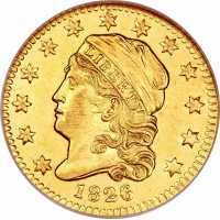  2 1/2 доллара 1821-1827 годов, Свобода в колпаке, фото 1 