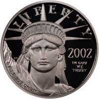  25 долларов 2002 года, Американский платиновый орел - Северо-западные районы, фото 1 