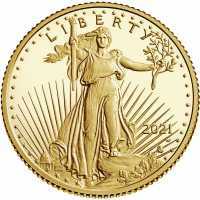  5 долларов 2021-2023 годов, American Gold Eagle, фото 1 