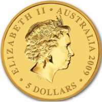  5 долларов 2009 года, Австралийский кенгуру, фото 1 