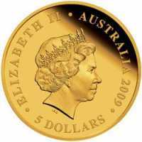  5 долларов 2009 года, Австралийская коала, фото 1 