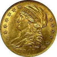  5 долларов 1807-1812 годов, Колпачок Свободы, фото 1 