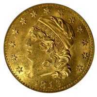  5 долларов 1813-1834 годов, Колпачок Свободы, фото 1 