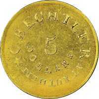  5 долларов 1831-1842 годов, Кристофер Бехтлер (Северная Каролина), фото 1 