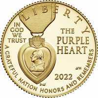  5 долларов 2022 года, Национальный зал почёта "Пурпурного сердца", фото 1 