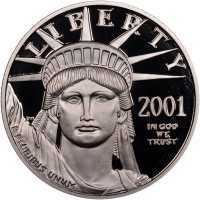  50 долларов 2001 года, Американский платиновый орел - Юго-западные районы, фото 1 