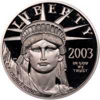  50 долларов 2003 года, Американский платиновый орел - Флаг, фото 1 
