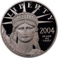  50 долларов 2004 года, Американский платиновый орел - Скульптура "Америка", фото 1 