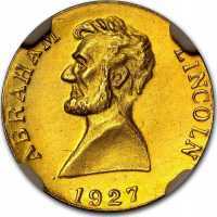  1 доллар 1927 года, Авраам Линкольн, фото 1 