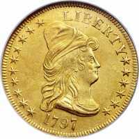  10 долларов 1797-1804 годов, Колпачок Свободы, фото 1 
