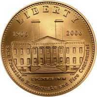  5 долларов 2006 года, 100 лет Землетрясению в Сан-Франциско, фото 1 