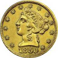  5 долларов 1850 года, Моффат и компания, фото 1 