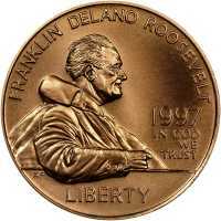  5 долларов 1997 года, Франклин Делано Рузвельт, фото 1 